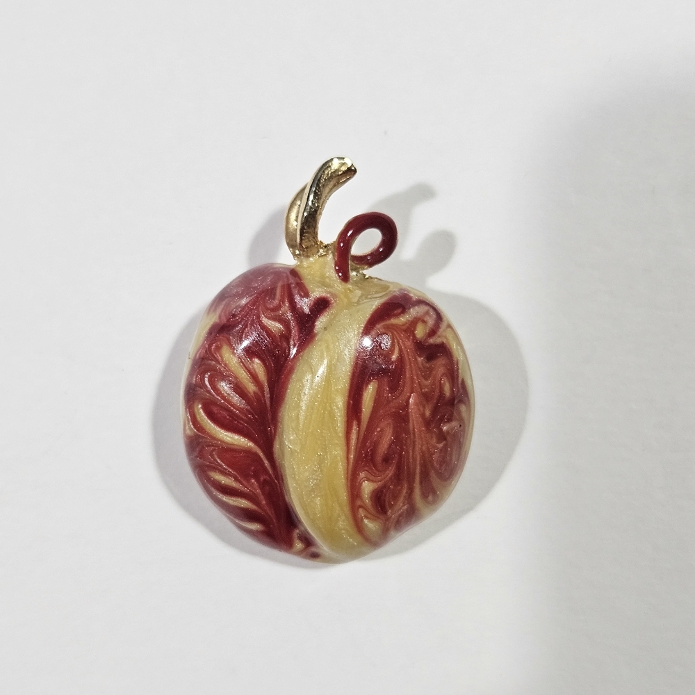 Vintage Giovanni  Enamel and Gold Brooch